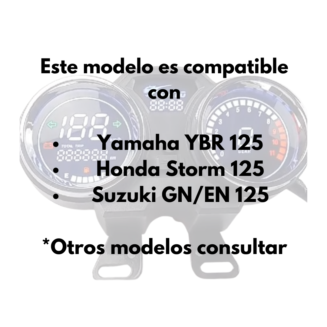 Tablero Digital Yamaha Ybr Honda Storm Suzuki Gn-en Rpm Usb