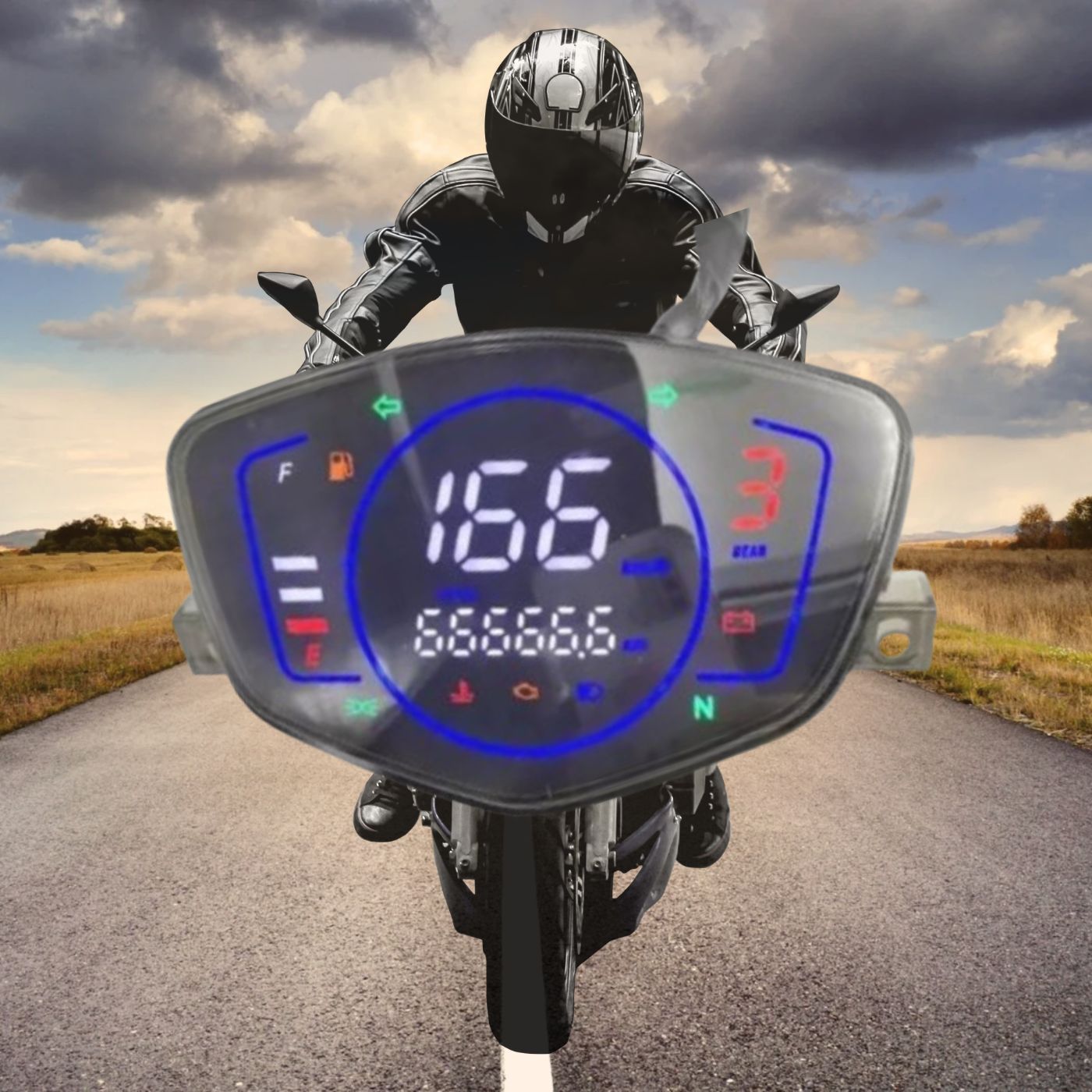 Tablero Digital New Crypton Yamaha 110 Velocimetro